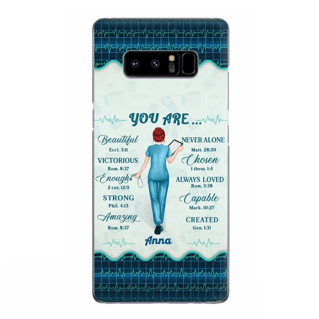 Custom Personalized Nurse Phone Case - Gift Idea For Nurse/ Birthday/ Friend - You Are Beautiful - Cases For iPhone/Samsung