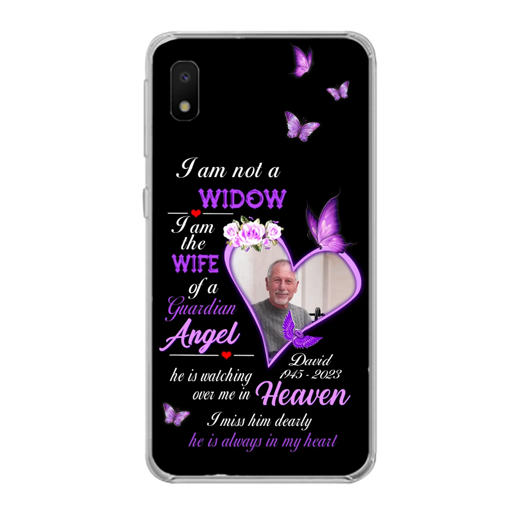 Custom Personalized Memorial Phone Case - Memorial Gift Idea For Family - Case For iPhone/Samsung - I Am Not A Widow