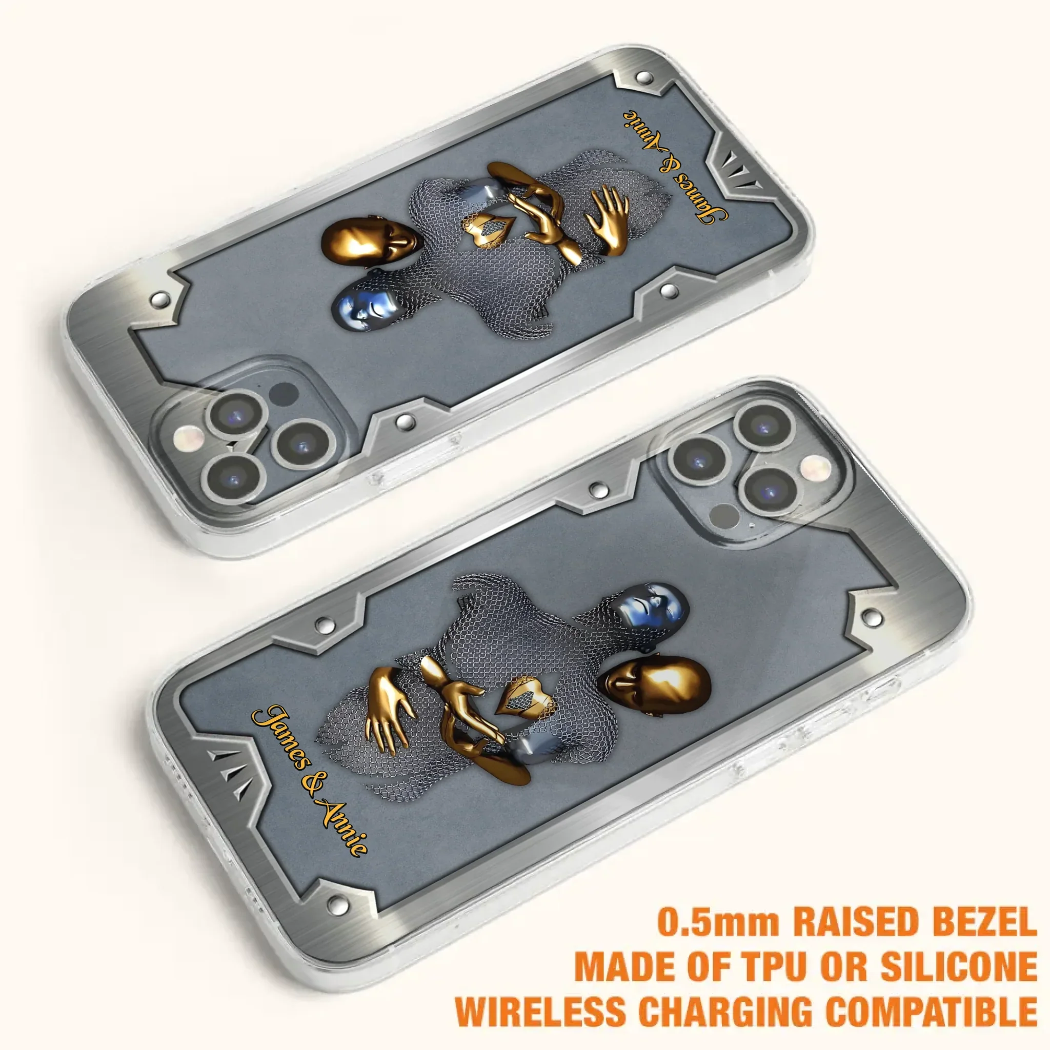 Custom Personalized Couple Phone Case - Gift Idea For Couple/ Valentines Day - Case For iPhone/ Samsung
