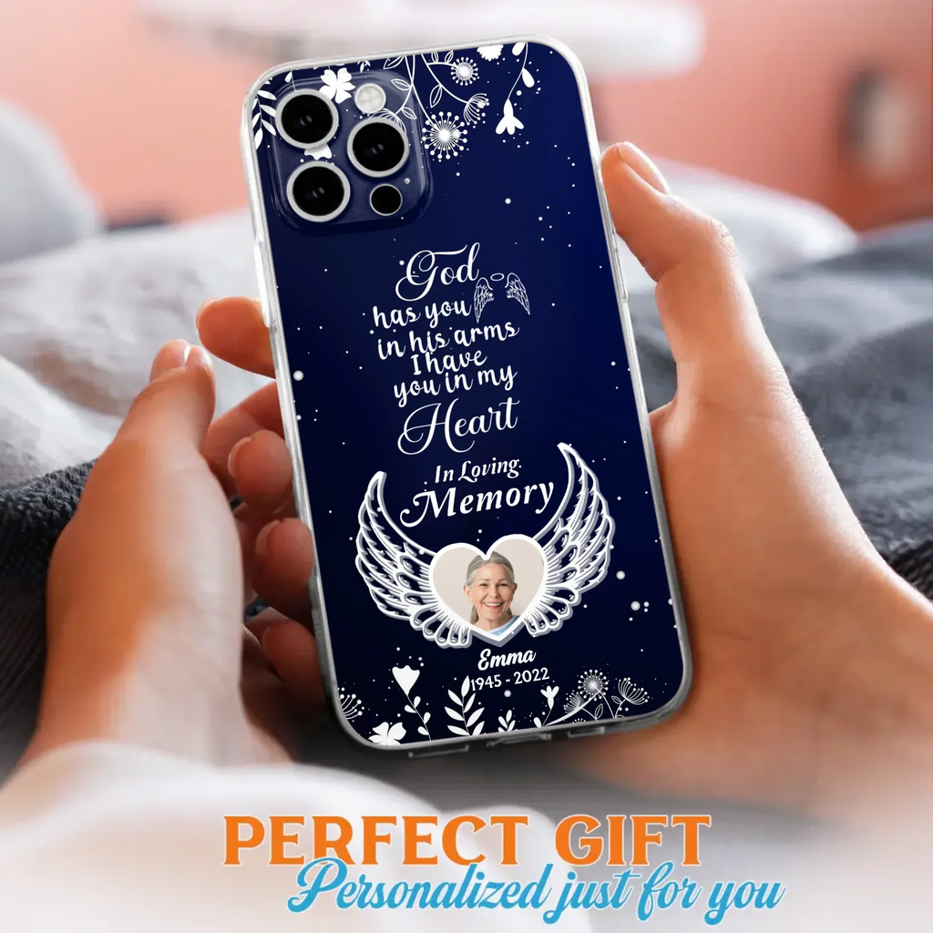 Personalized Memorial Phone Case - Memorial Gift Idea For Family - I Have You In My Heart - Case For iPhone/Samsung