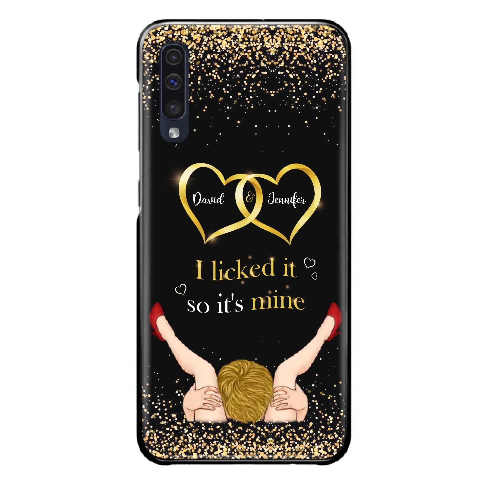 Custom Personalized Couple Phone Case - Gift Idea For Couple/Valentines Day - I Licked It So It's Mine - Case For iPhone/Samsung