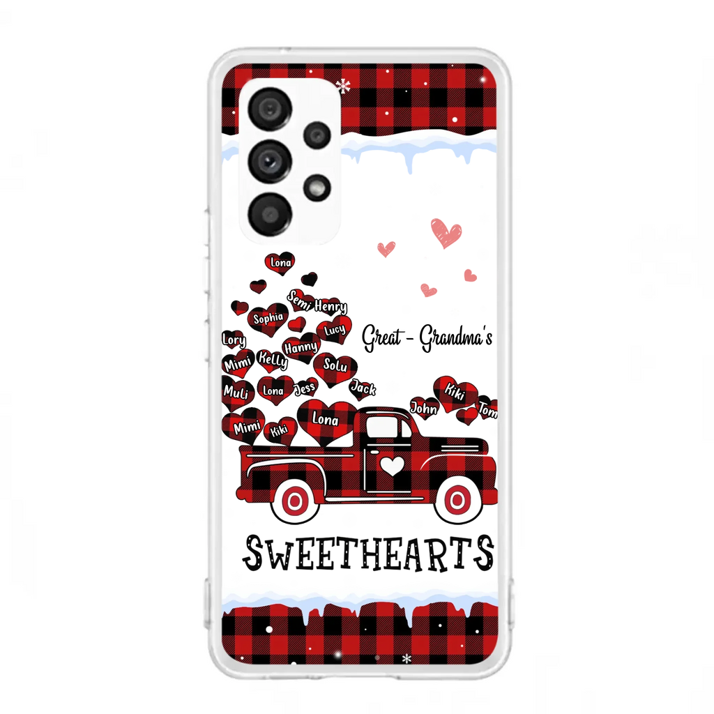 Personalized Grandma Phone Case - Gift Idea For Grandma - Upto 20 Children - Great - Grandma's Sweethearts - Case For iPhone/Samsung