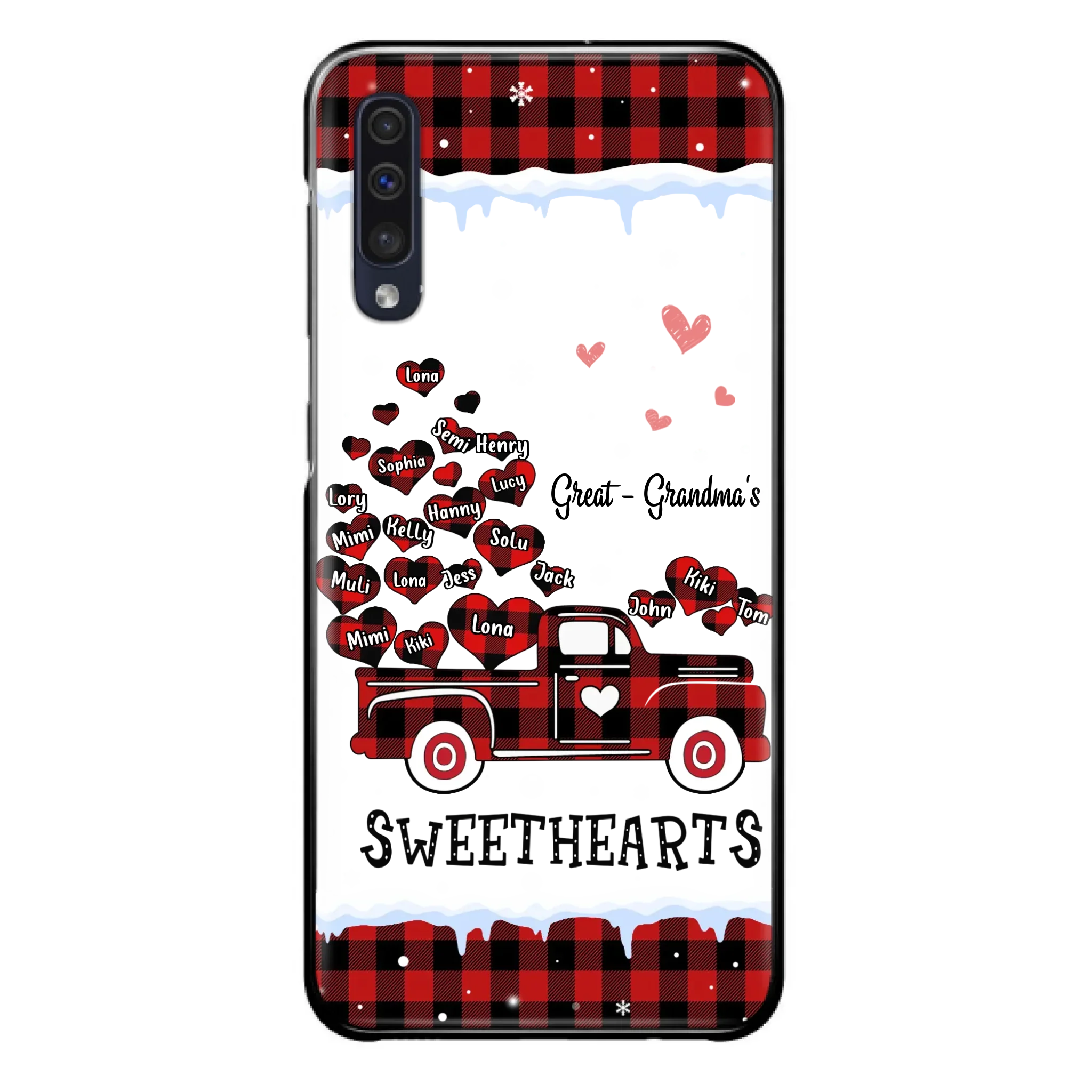 Personalized Grandma Phone Case - Gift Idea For Grandma - Upto 20 Children - Great - Grandma's Sweethearts - Case For iPhone/Samsung