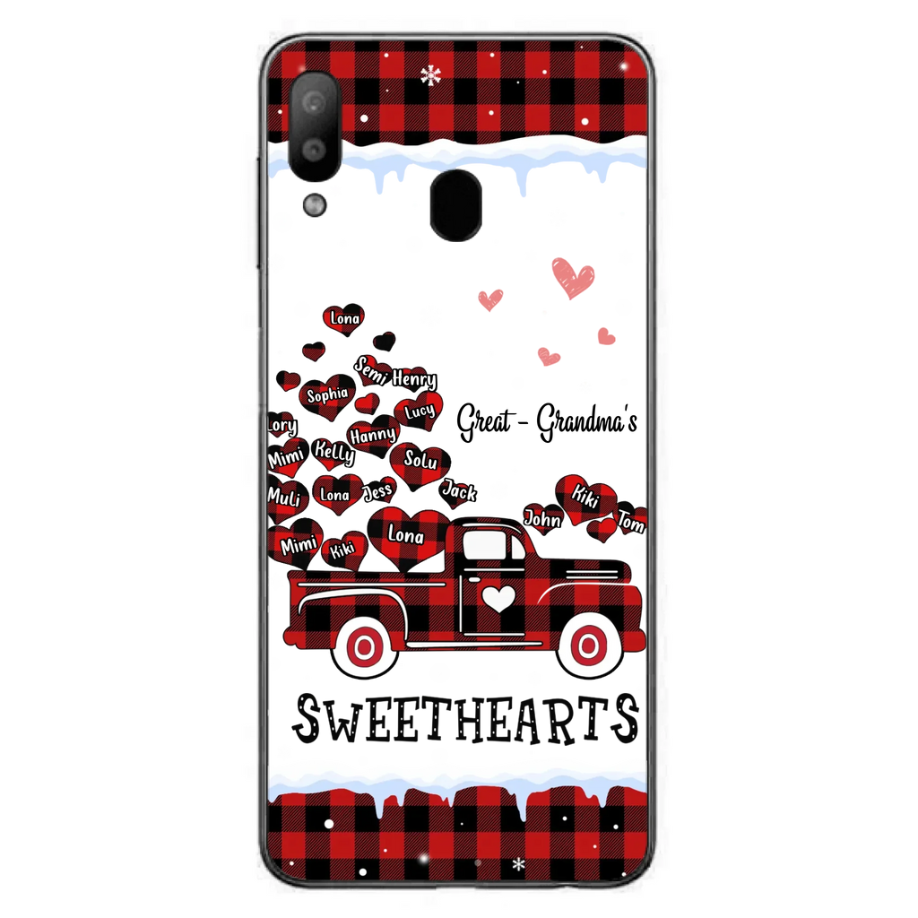 Personalized Grandma Phone Case - Gift Idea For Grandma - Upto 20 Children - Great - Grandma's Sweethearts - Case For iPhone/Samsung