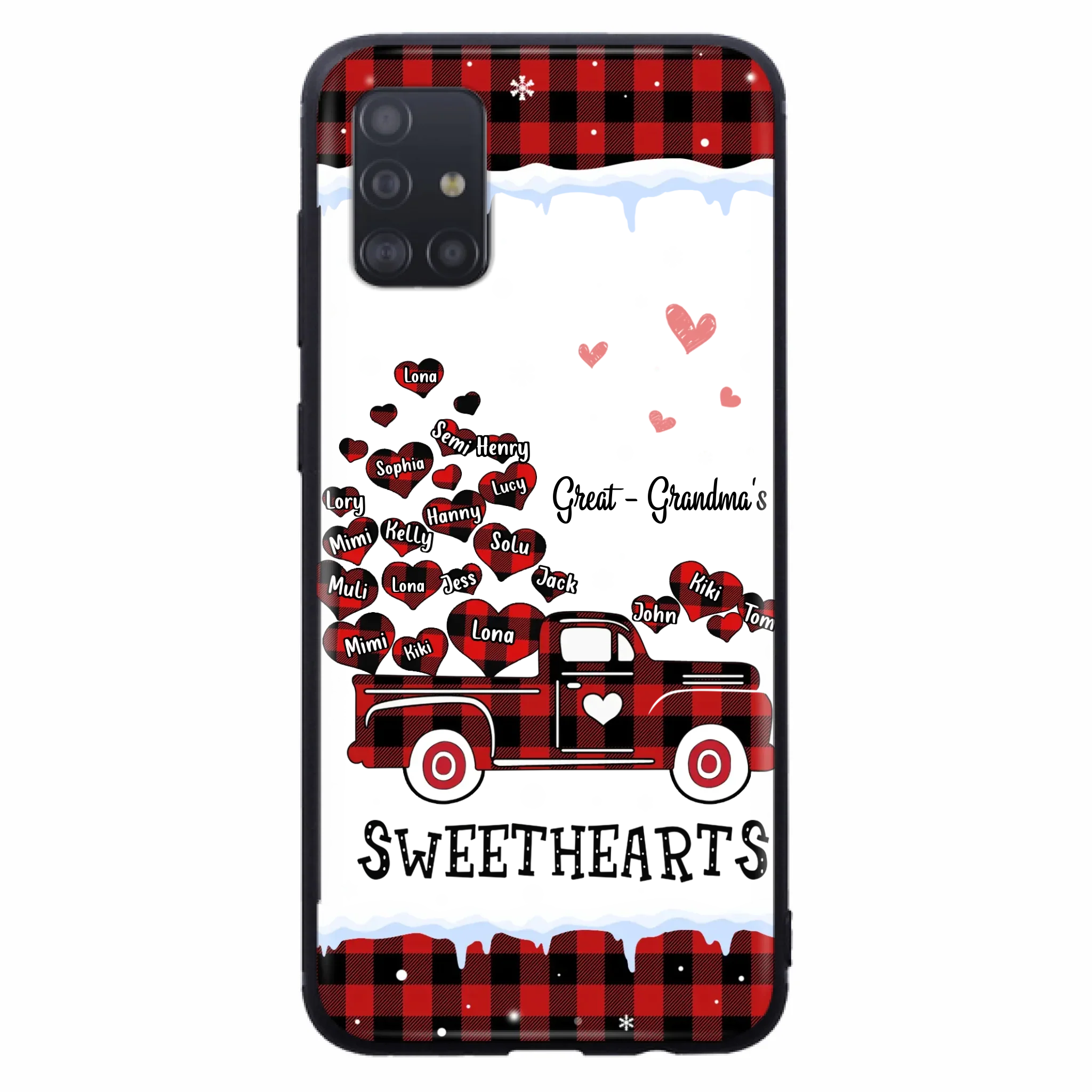 Personalized Grandma Phone Case - Gift Idea For Grandma - Upto 20 Children - Great - Grandma's Sweethearts - Case For iPhone/Samsung