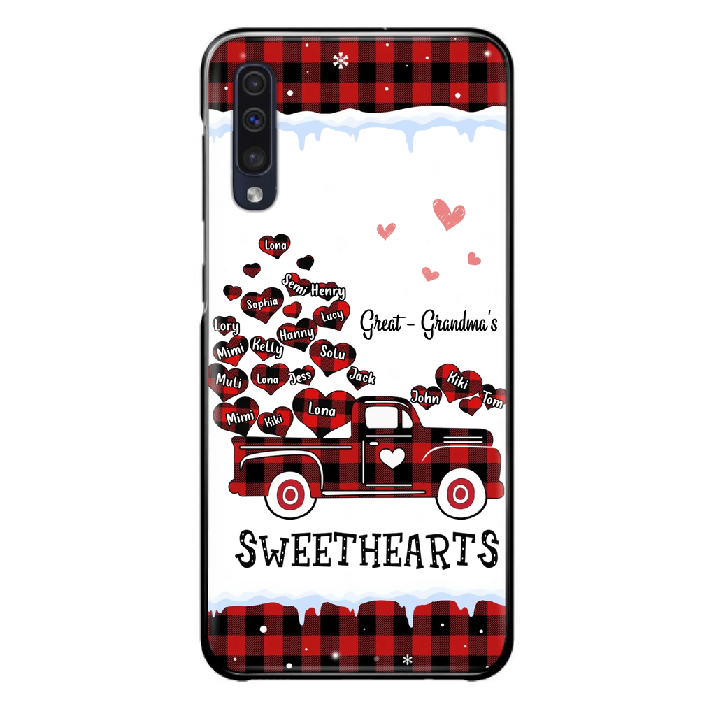 Personalized Grandma Phone Case - Gift Idea For Grandma - Upto 20 Children - Great - Grandma's Sweethearts - Case For iPhone/Samsung