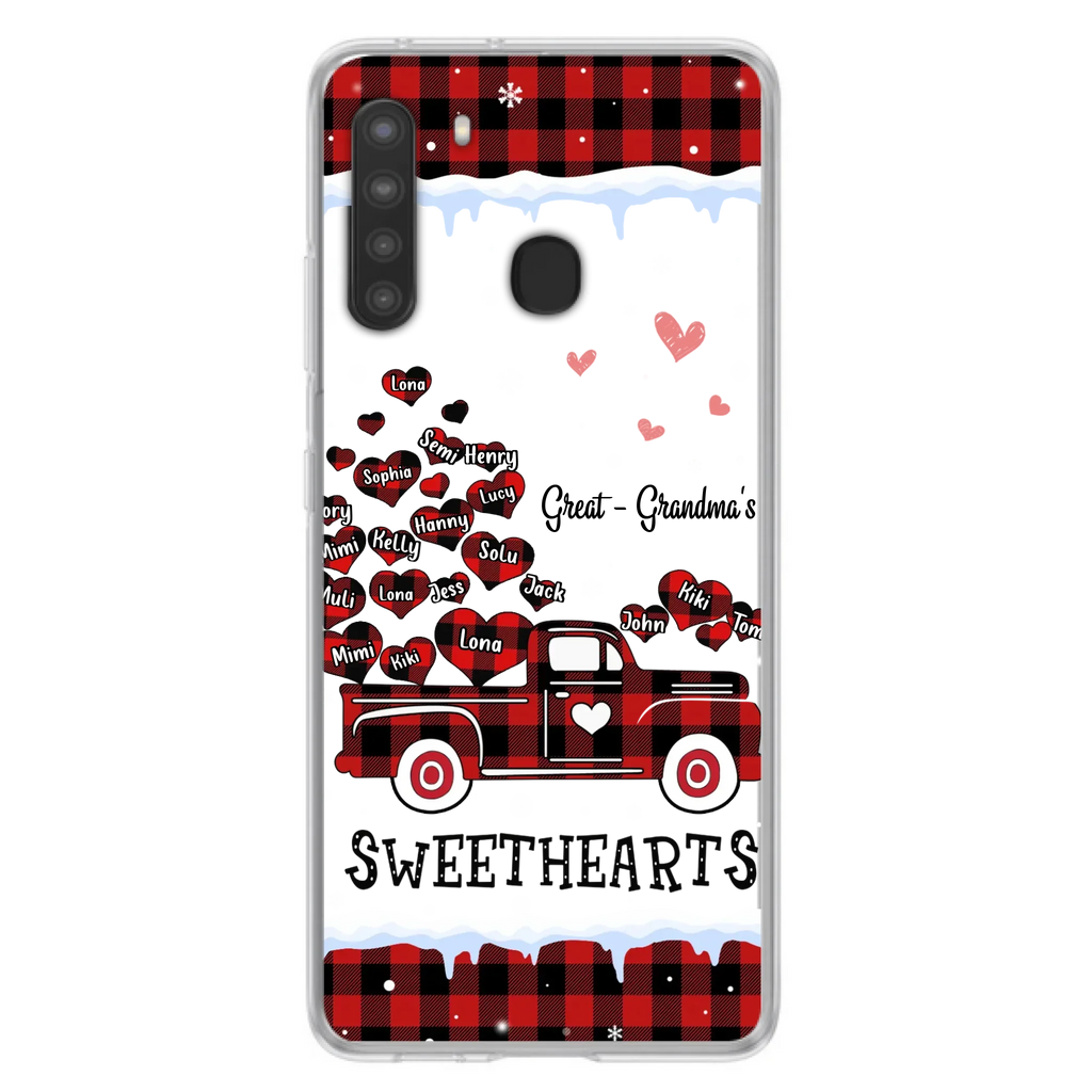 Personalized Grandma Phone Case - Gift Idea For Grandma - Upto 20 Children - Great - Grandma's Sweethearts - Case For iPhone/Samsung