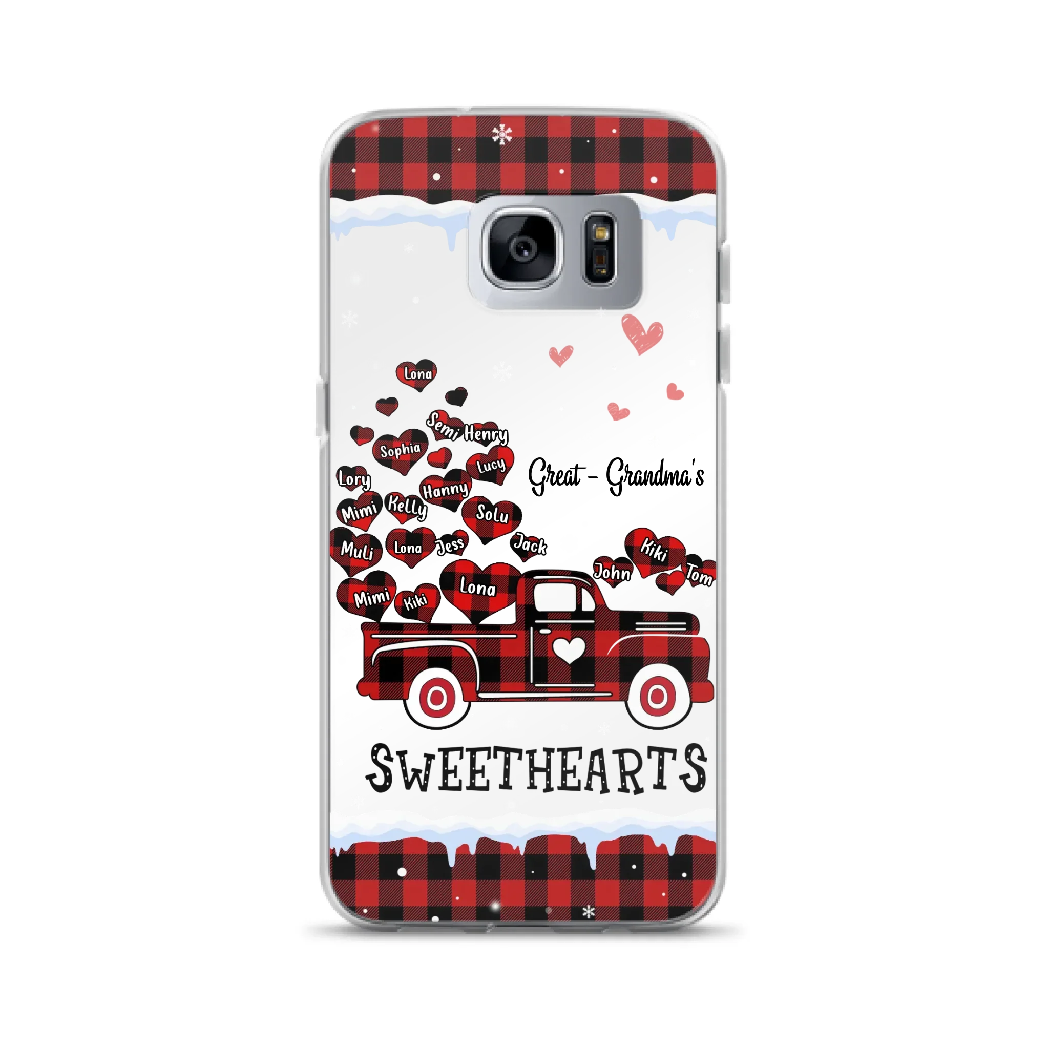 Personalized Grandma Phone Case - Gift Idea For Grandma - Upto 20 Children - Great - Grandma's Sweethearts - Case For iPhone/Samsung