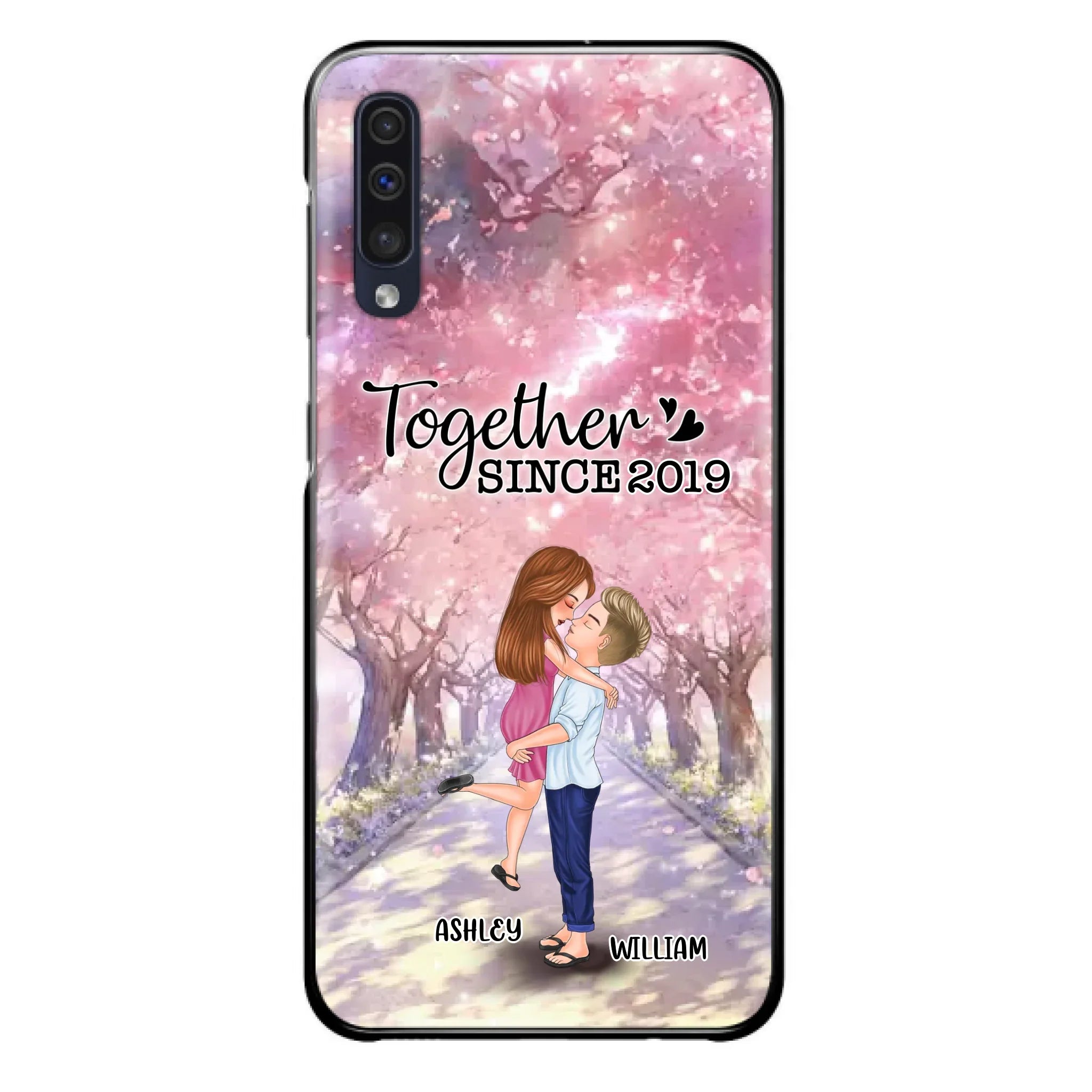 Personalized Couple Phone Case - Wedding/Anniversary Gift Idea for Couple - Together Since 2019 - Case For iPhone/Samsung