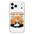 Custom Personalized Meowloween Phone Case - Up to 6 Cats - Halloween Gift Idea for Cat Lovers - Happy Hallomeow - Case for iPhone/Samsung