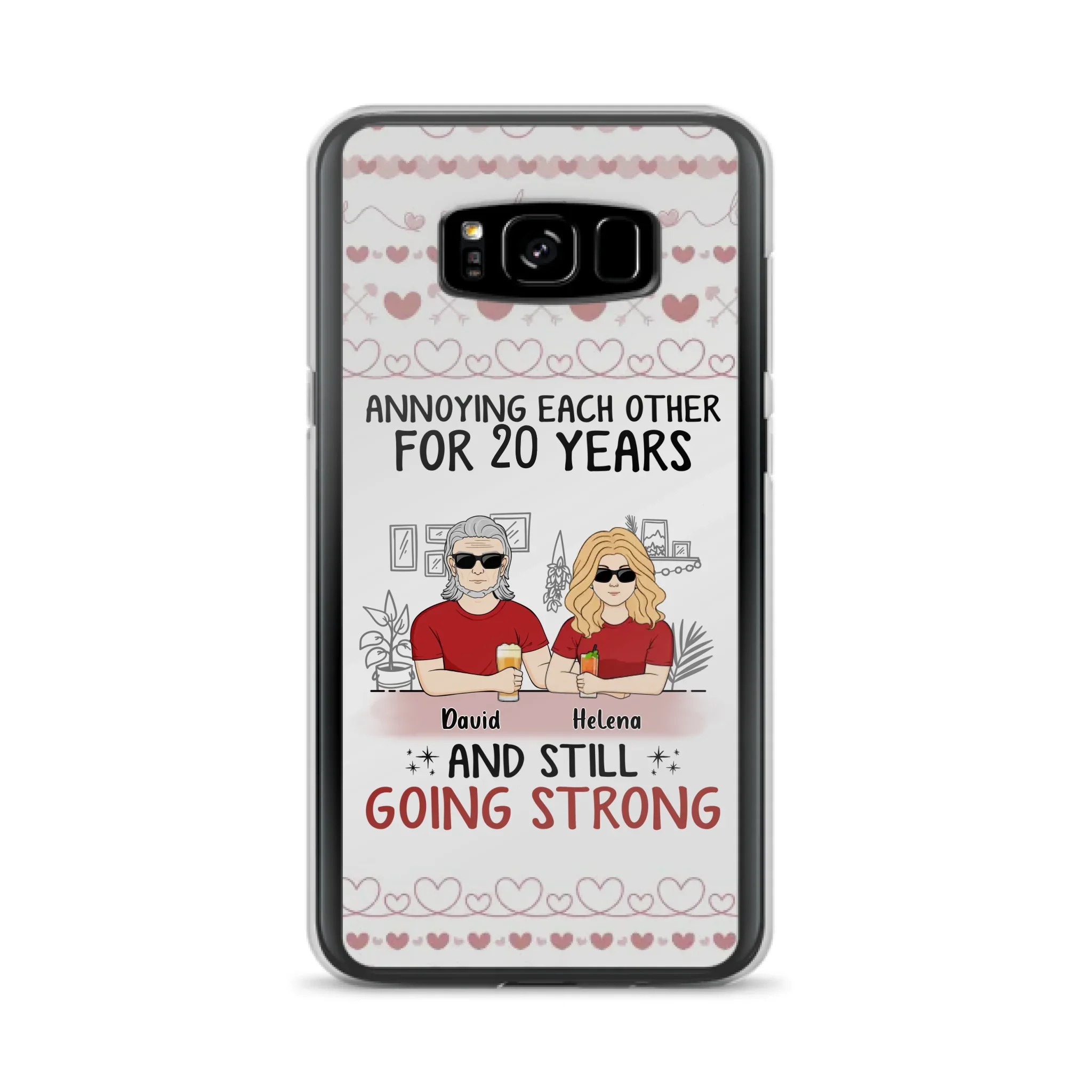 Custom Personalized Couple Phone Case - Best Gift Idea For Couple/Husband/Father's Day - Annoying Each Other For 20 Years And Still Going Strong - Case For iPhone/Samsung