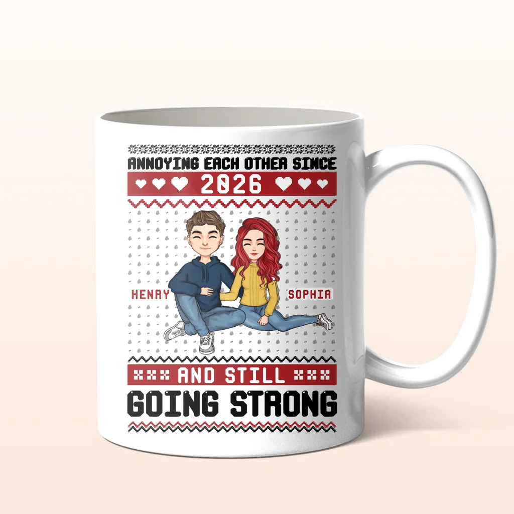 Personalized Couple Coffee Mug - Anniversary Gift Idea For Couple - Annoying Each Other Since 2026 And Still Going Strong