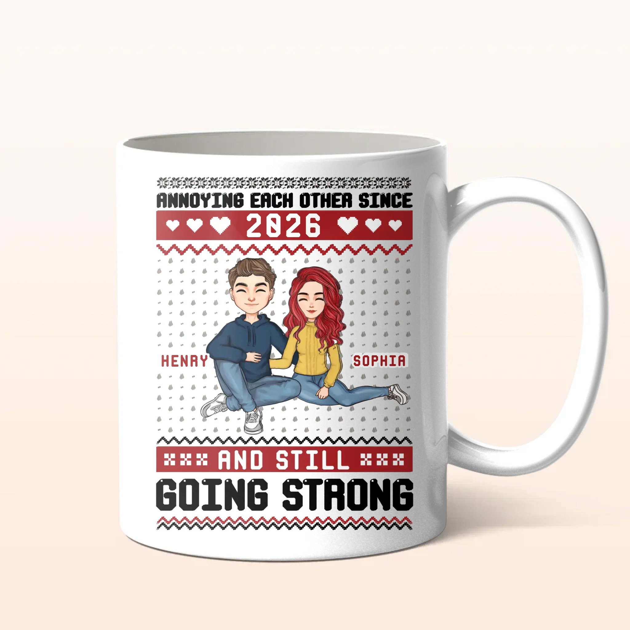 Personalized Couple Coffee Mug - Anniversary Gift Idea For Couple - Annoying Each Other Since 2026 And Still Going Strong