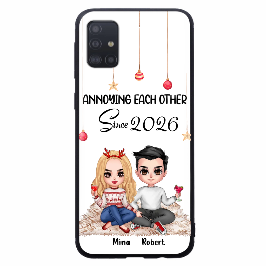 Custom Personalized Couple Phone Case - Christmas  Gift Idea For Couple - Annoying Each Other Since 2026 - Case for iPhone/Samsung