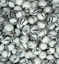 (DISCONTINUED) #117 ZEBRA MARBLE 15MM SOLID (10ct)