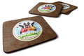 Hugs Boston Terrier Foam Coasters Set of 4 Cup Coasters for Indoor Outdoor, Tabletop Protection, Anti Slip, Mouse pad Material