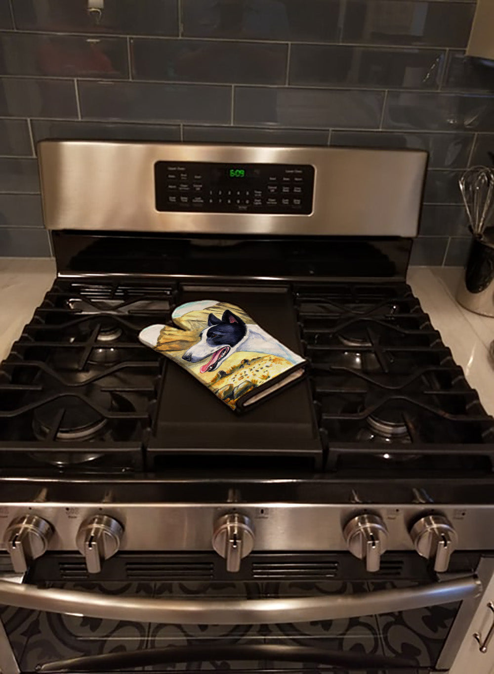 Canaan Dog Oven Mitt Heat Resistant Thick Oven Mitt for Hot Pans and Oven, Kitchen Mitt Protect Hands, Cooking Baking Glove