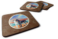 At sunset Great Dane Harlequin and Black Foam Coasters Set of 4 Cup Coasters for Indoor Outdoor, Tabletop Protection, Anti Slip, Mouse pad Material