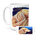 Saluki Ceramic Coffee Mug 15 oz Decorative Large C Handle Mug Cup for Tea, Cocoa Hot Chocolate