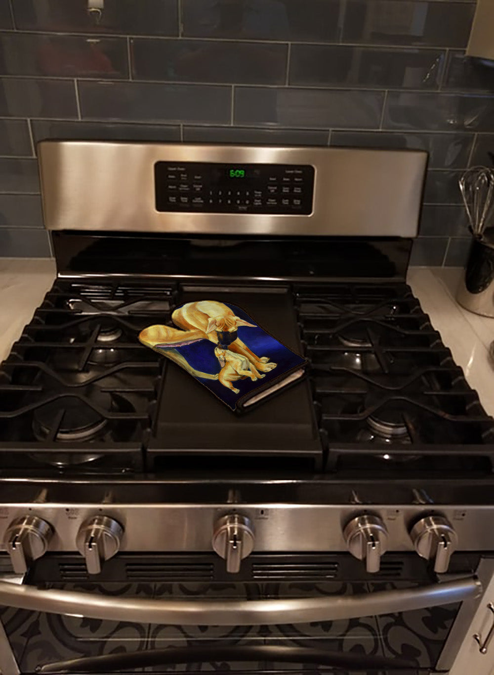Great Dane and Puppy  Oven Mitt Heat Resistant Thick Oven Mitt for Hot Pans and Oven, Kitchen Mitt Protect Hands, Cooking Baking Glove