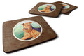 Airedale Terrier Foam Coasters Set of 4 Cup Coasters for Indoor Outdoor, Tabletop Protection, Anti Slip, Mouse pad Material