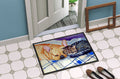 Cat Doormat Indoor Outdoor 18H X 27W Front Door Mat Rugs for Entryway, Non Slip Washable