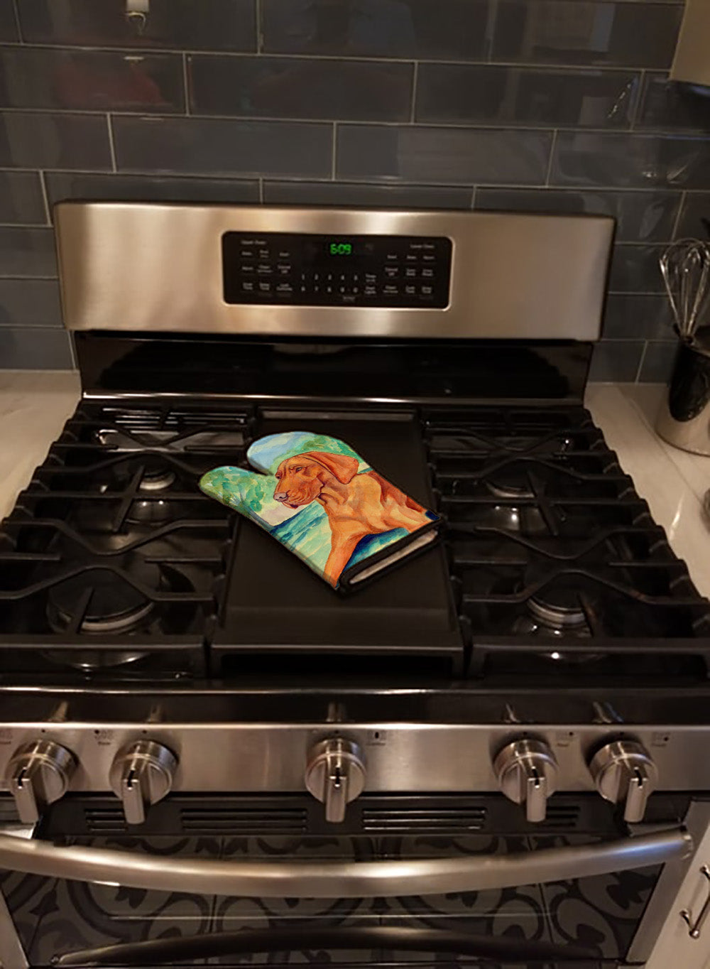 Vizsla Oven Mitt Heat Resistant Thick Oven Mitt for Hot Pans and Oven, Kitchen Mitt Protect Hands, Cooking Baking Glove