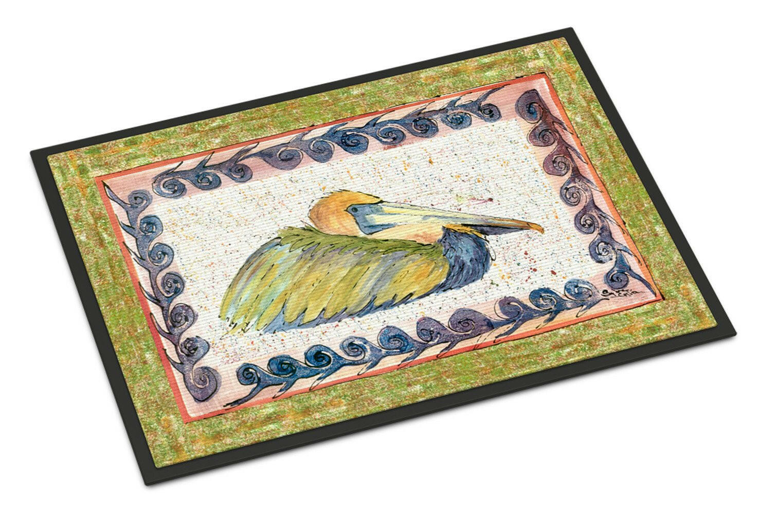 Bird - Pelican Doormat Indoor Outdoor 18H X 27W Front Door Mat Rugs for Entryway, Non Slip Washable