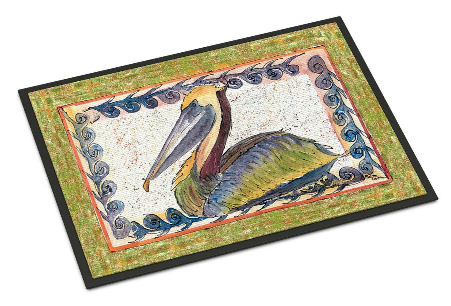 Pelican Doormat Indoor Outdoor 18H X 27W Front Door Mat Rugs for Entryway, Non Slip Washable