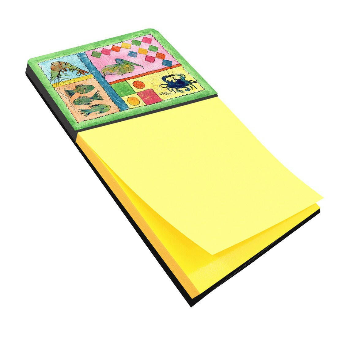 Blue Heron Watercolor Sticky Note Holder Refillable Dispenser Desk Accessory 3x3 Pad Gift