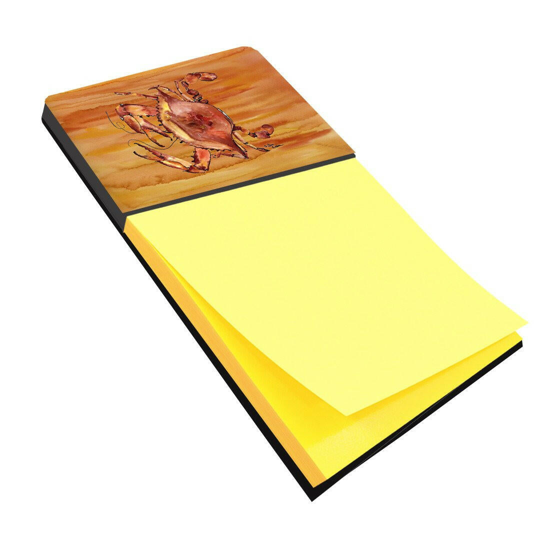 Cooked Crab Spicy Hot Watercolor Sticky Note Holder Refillable Dispenser Desk Accessory 3x3 Pad Gift