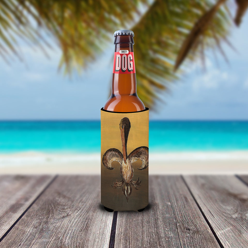 Pelican Slim Can Hugger , Insulated Foam Hugger for 12 oz Slim Cans, Beer Bottles & Water Bottles, Printed in USA