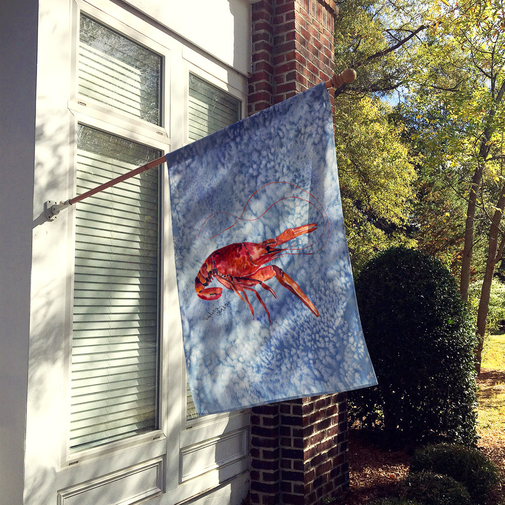 Crawfish House Flag 28x40 Porch Sleeve Pole Decorative Outside Yard Banner Artwork Wall Hanging, Polyester