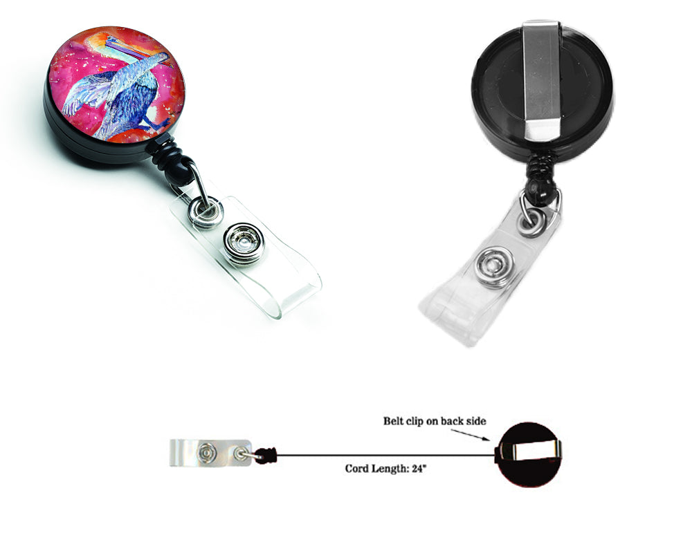 Pelican Retractable Badge Reel for Nurses ID Badge Holder with Clip Retractable Employee Badge Holder, Belt Clip