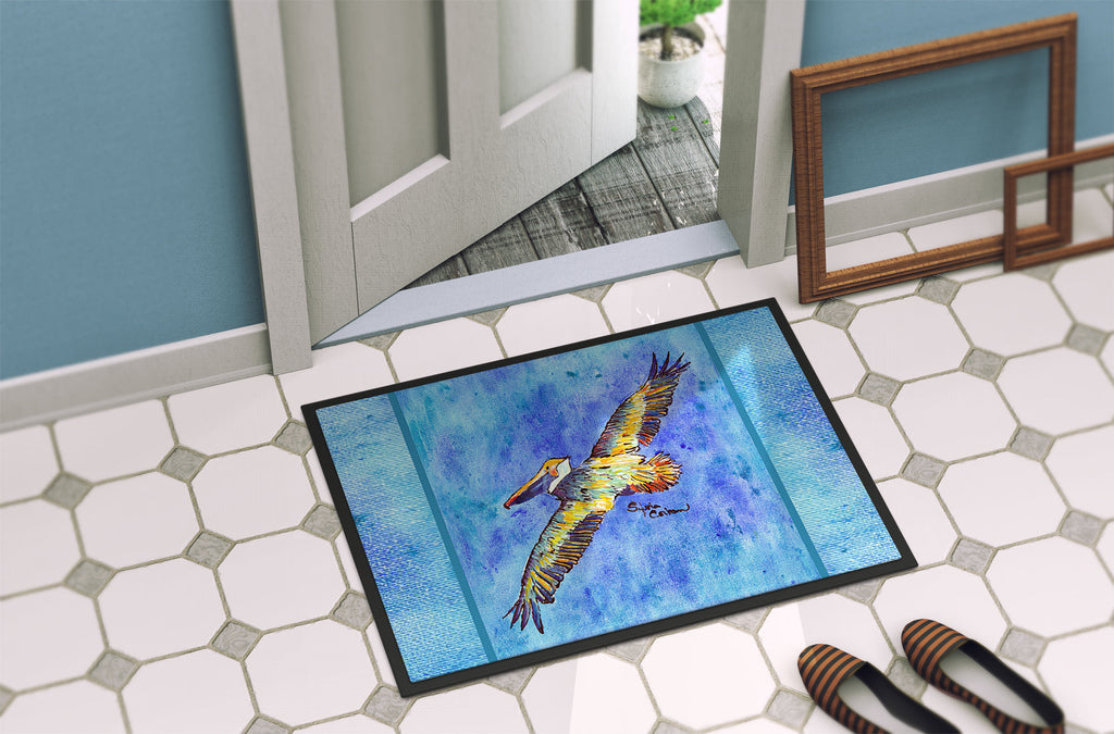 Pelican Doormat Indoor Outdoor 24H X 36W Front Door Mat Rugs for Entryway, Non Slip Washable Low Pile,