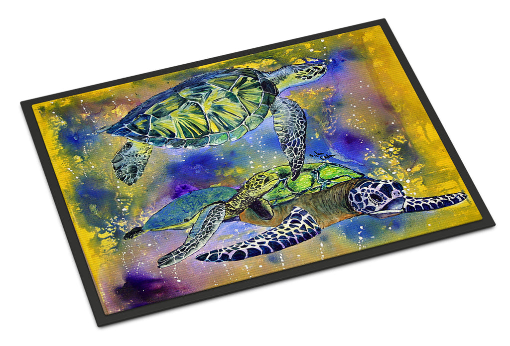 Turtle Doormat Indoor Outdoor 24H X 36W Front Door Mat Rugs for Entryway, Non Slip Washable Low Pile,