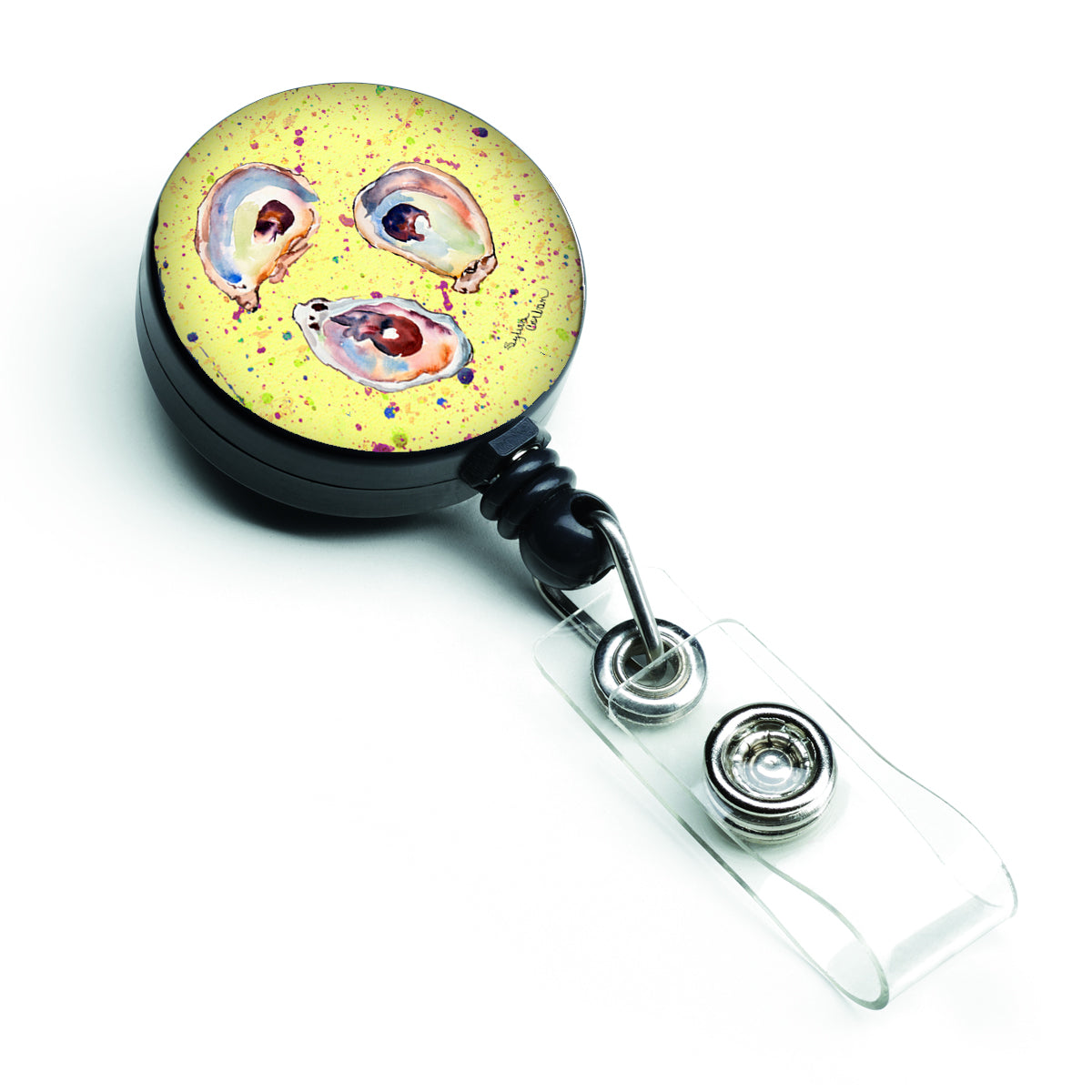 Oyster Retractable Badge Reel for Nurses ID Badge Holder with Clip Retractable Employee Badge Holder, Belt Clip