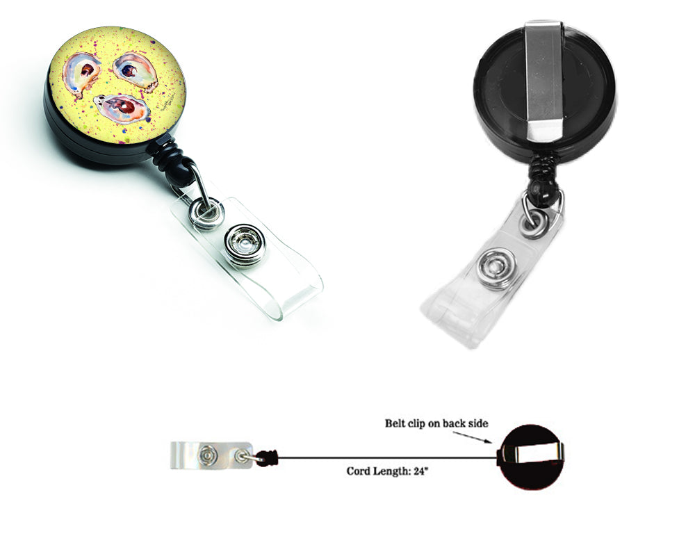 Oyster Retractable Badge Reel for Nurses ID Badge Holder with Clip Retractable Employee Badge Holder, Belt Clip