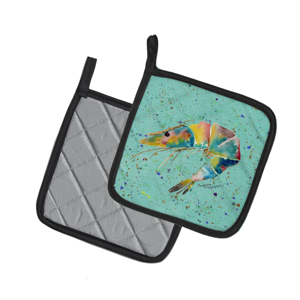Shrmip Pot Holder Set of 2 Heat Resistant Quilted Hot Pads 7.5 x 7.5 Inch, Insulated Kitchen Trivets for Cooking & Baking
