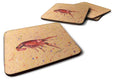 Crawfish Foam Coasters Set of 4 Cup Coasters for Indoor Outdoor, Tabletop Protection, Anti Slip, Mouse pad Material