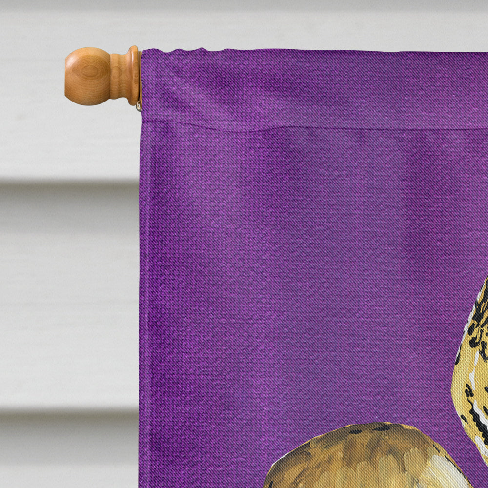 Tiger Fleur de Lis Baseball House Flag 28x40 Porch Sleeve Pole Decorative Outside Yard Banner Artwork Wall Hanging, Polyester