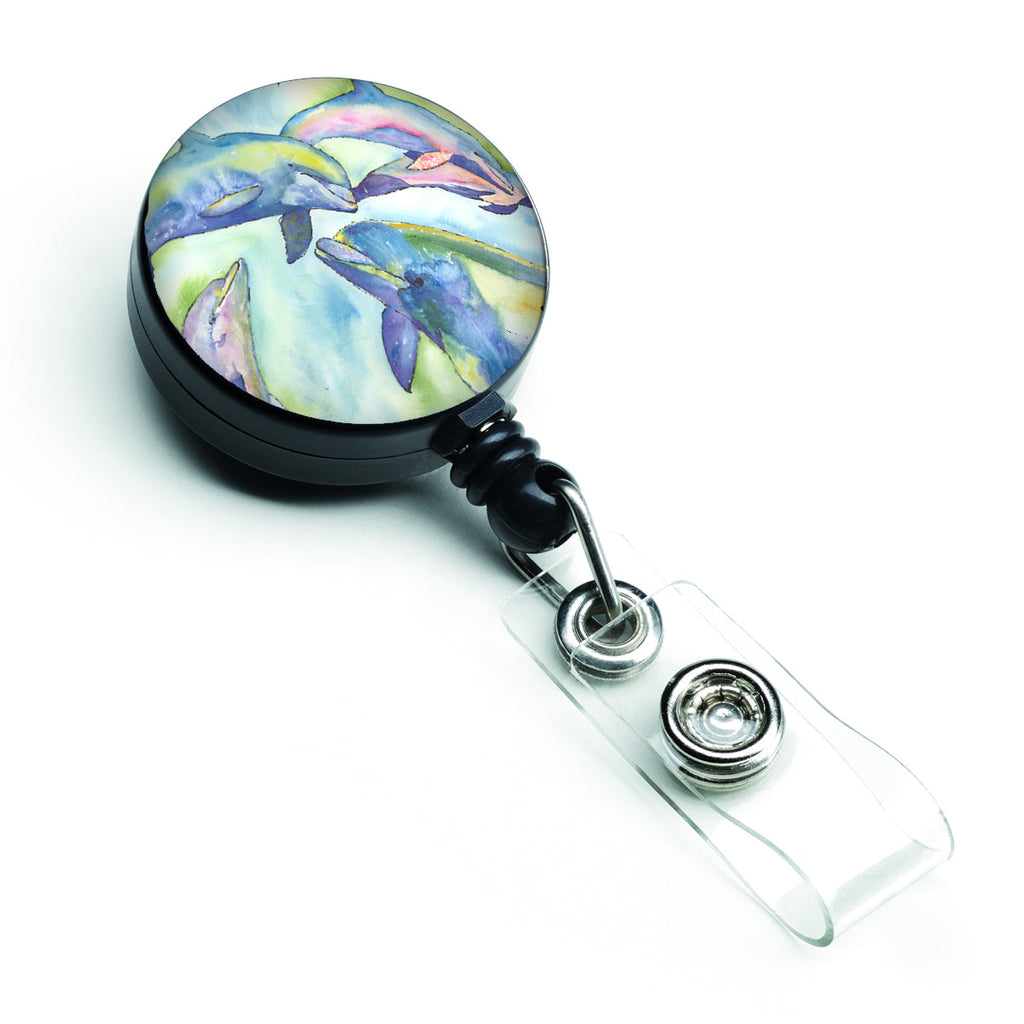 Dolphin Retractable Badge Reel for Nurses ID Badge Holder with Clip Retractable Employee Badge Holder, Belt Clip