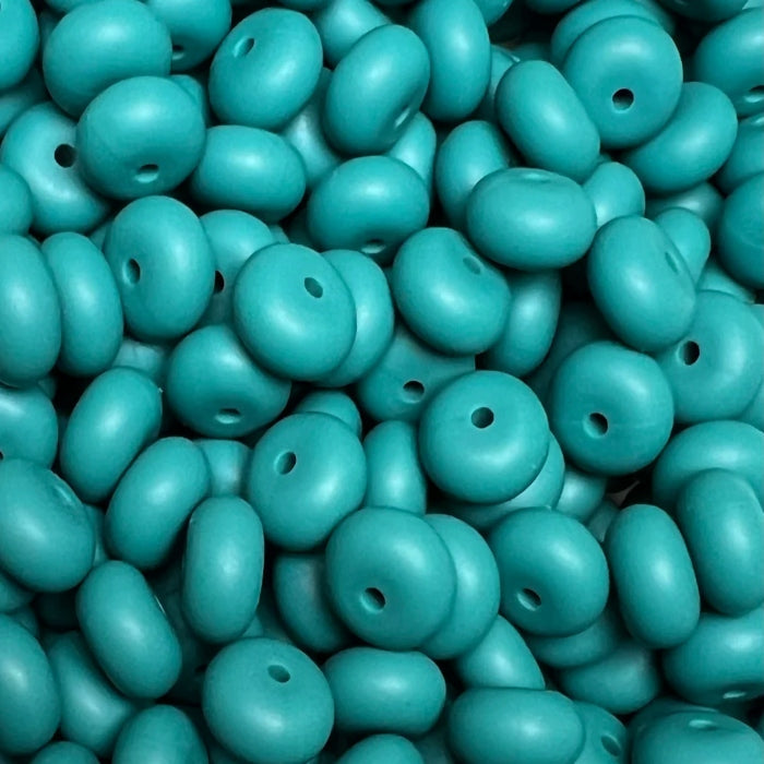 14MM ABACUS BEAD SEAWEED #28 (10ct)
