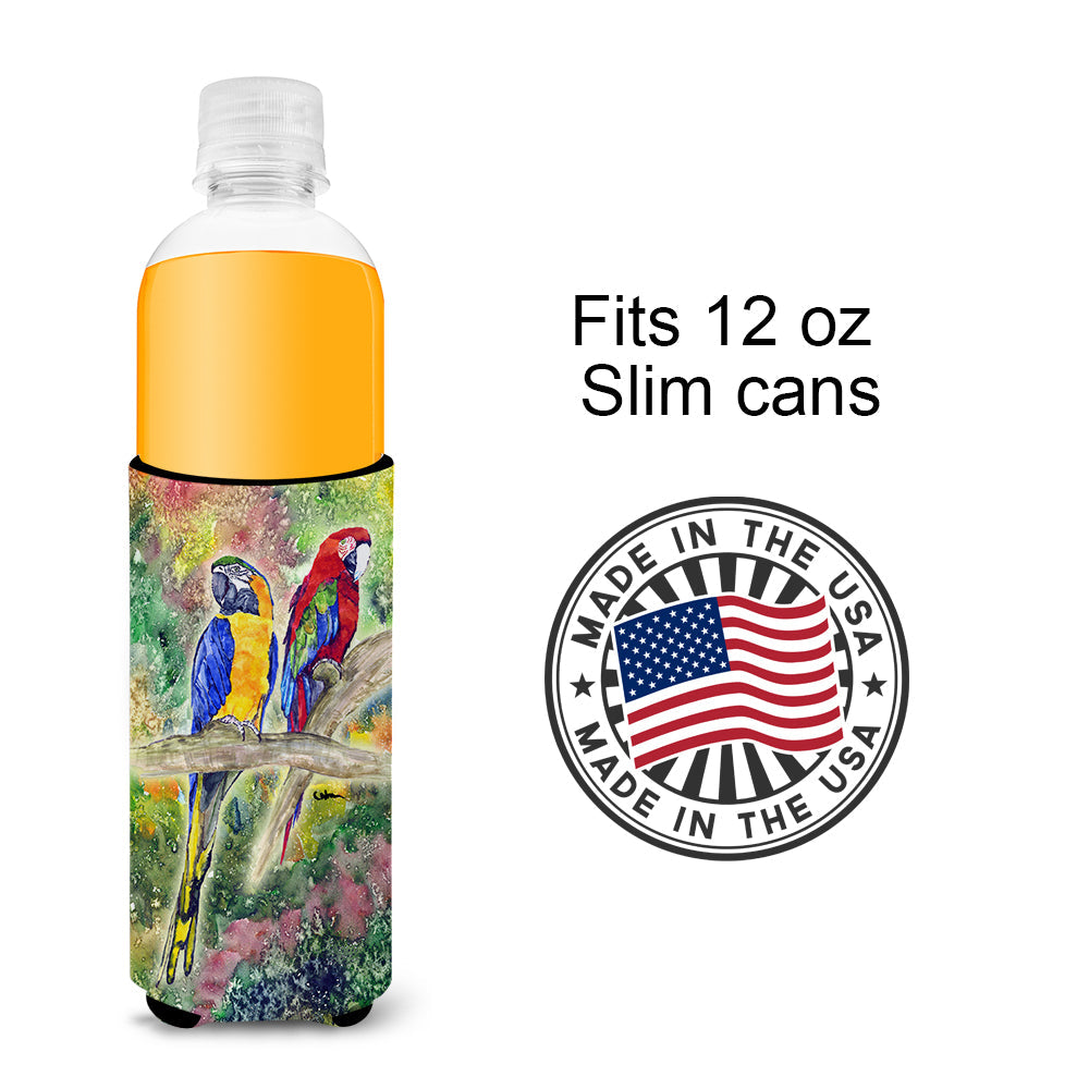 Parrot Slim Can Hugger , Insulated Foam Hugger for 12 oz Slim Cans, Beer Bottles & Water Bottles, Printed in USA