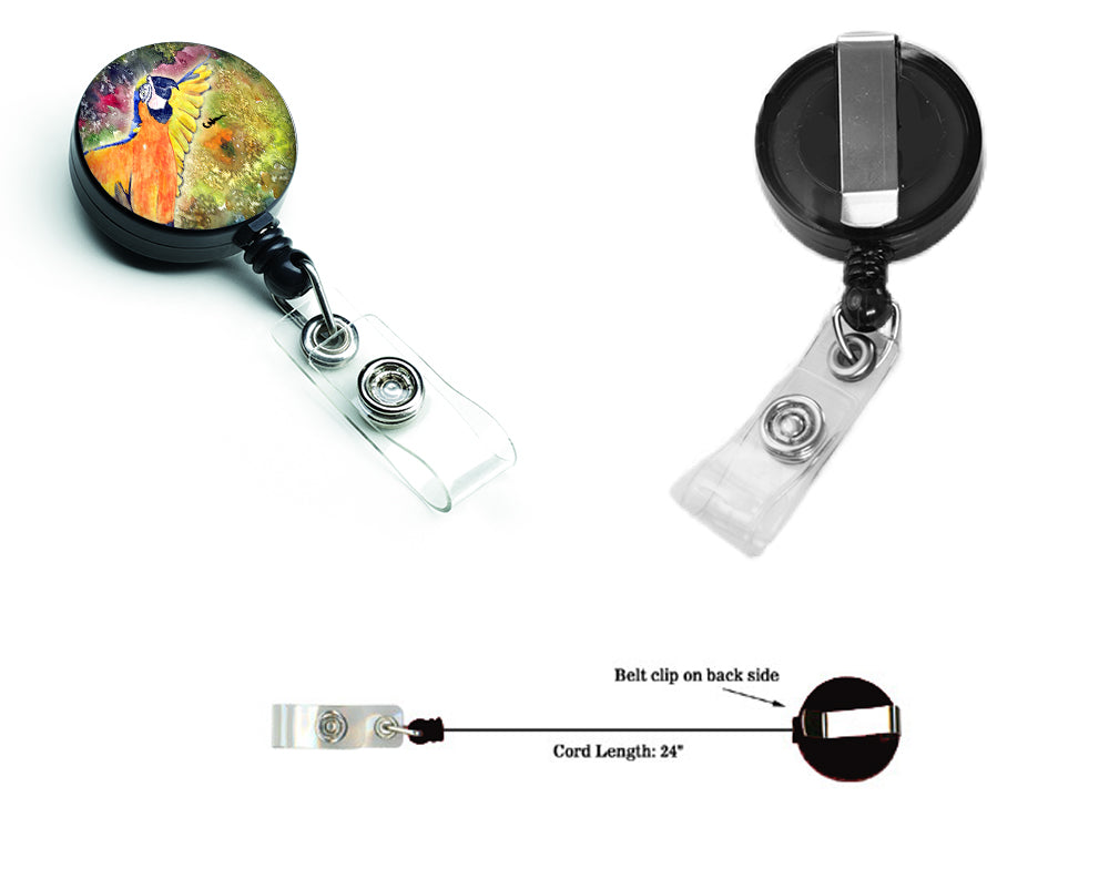 Parrot  Parrot Head Retractable Badge Reel for Nurses ID Badge Holder with Clip Retractable Employee Badge Holder, Belt Clip
