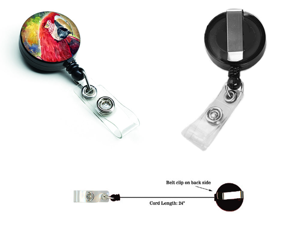 Bird - Parrot Retractable Badge Reel for Nurses ID Badge Holder with Clip Retractable Employee Badge Holder, Belt Clip