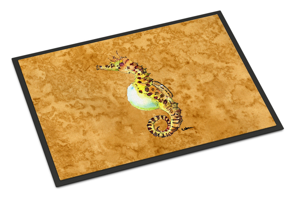 Seahorse Doormat Indoor Outdoor 24H X 36W Front Door Mat Rugs for Entryway, Non Slip Washable Low Pile,