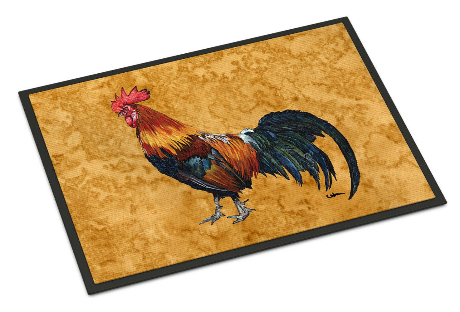 Rooster Doormat Indoor Outdoor 18H X 27W Front Door Mat Rugs for Entryway, Non Slip Washable