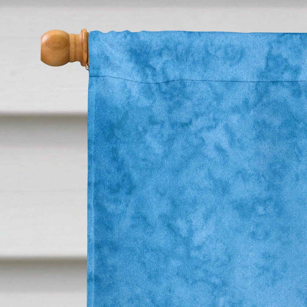 Manatee House Flag 28x40 Porch Sleeve Pole Decorative Outside Yard Banner Artwork Wall Hanging, Polyester