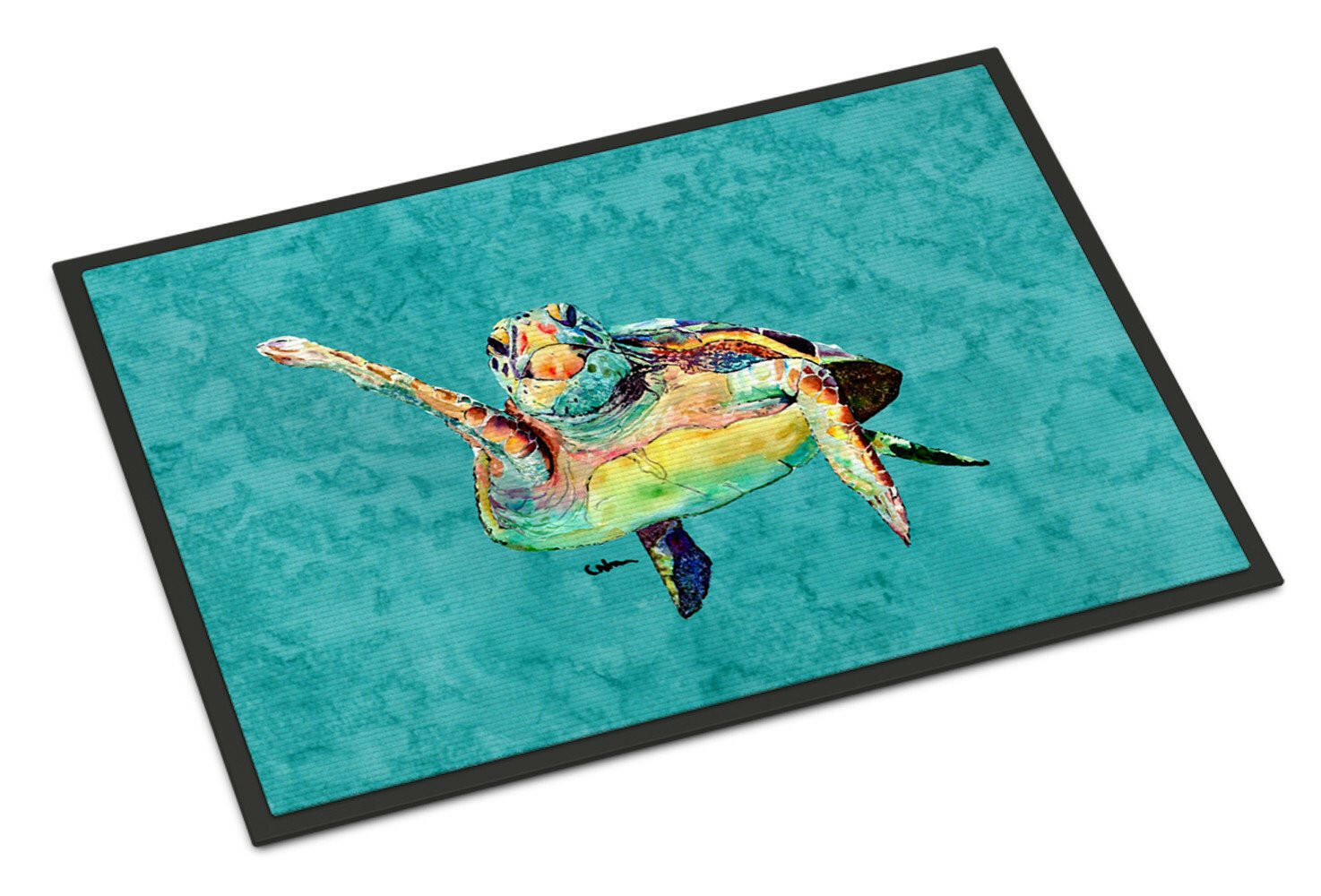 Turtle Doormat Indoor Outdoor 18H X 27W Front Door Mat Rugs for Entryway, Non Slip Washable